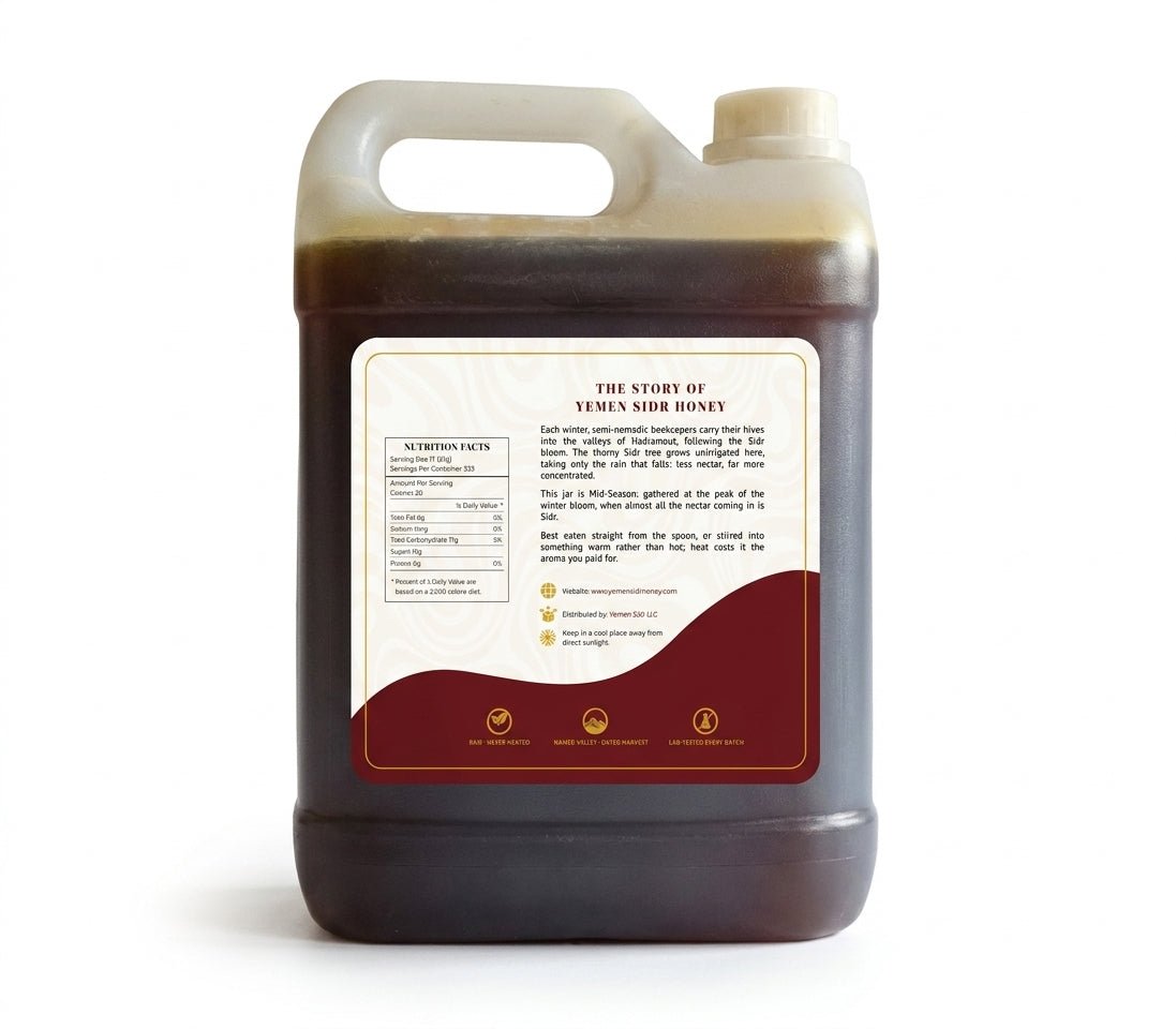 Hadrami Yemeni Sidr Honey — 7kg Gallon (2024 Mid-Season)